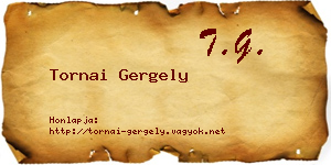 Tornai Gergely névjegykártya