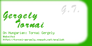 gergely tornai business card